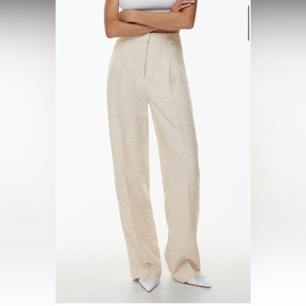 Aritizia Effortless Pants - Natural Ecru
